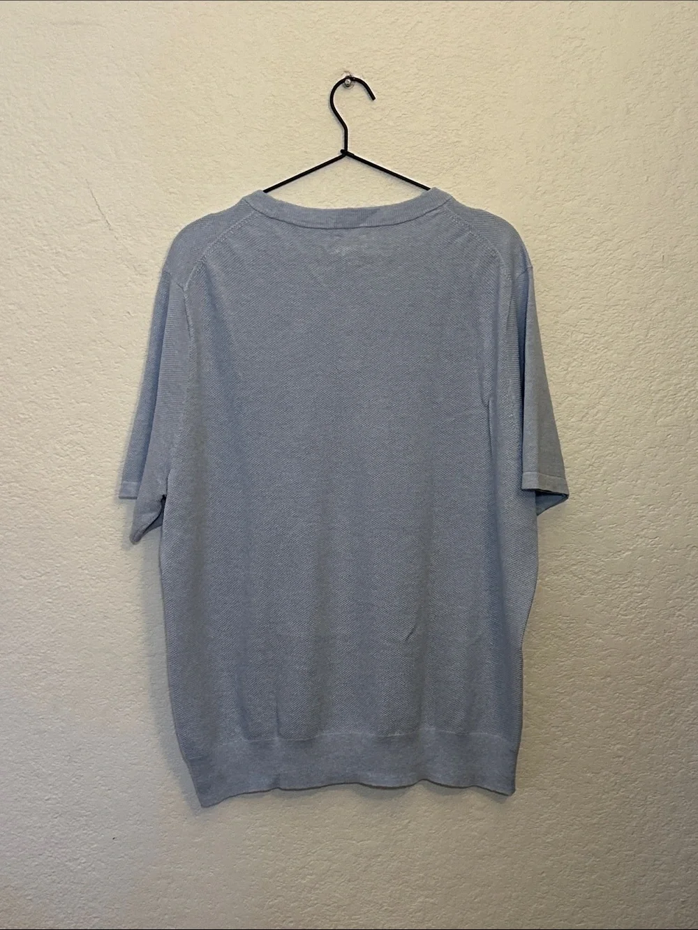 J. Crew Light Blue Knit Short-Sleeve Tee